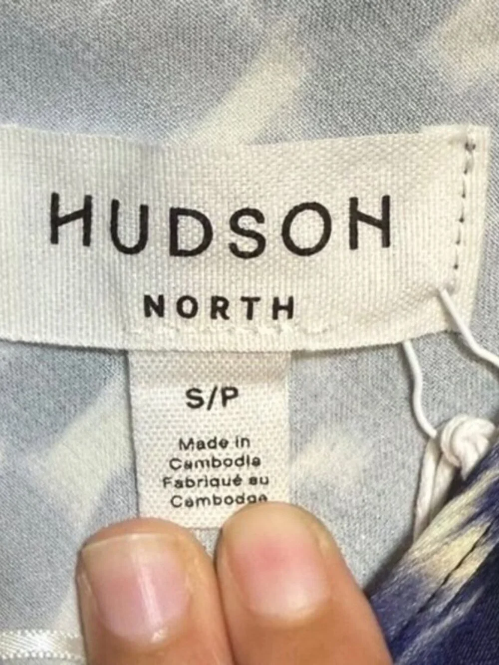 Hudson North Women’s Spaghetti Strap Maxi Slip Dress – Navy/White – Size S/P